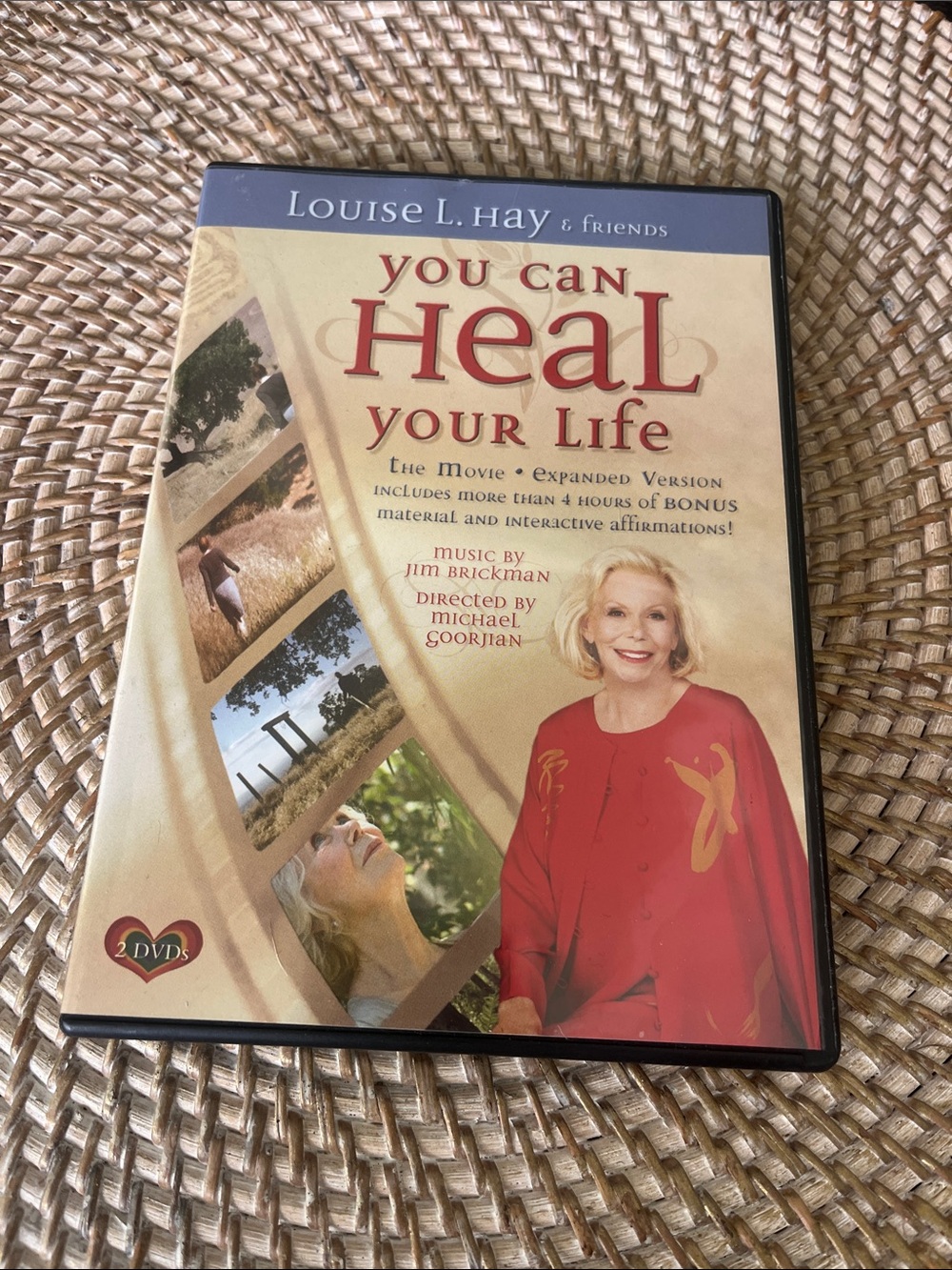 Louise L. Hay  "you can heal your life". 2 DVDs.